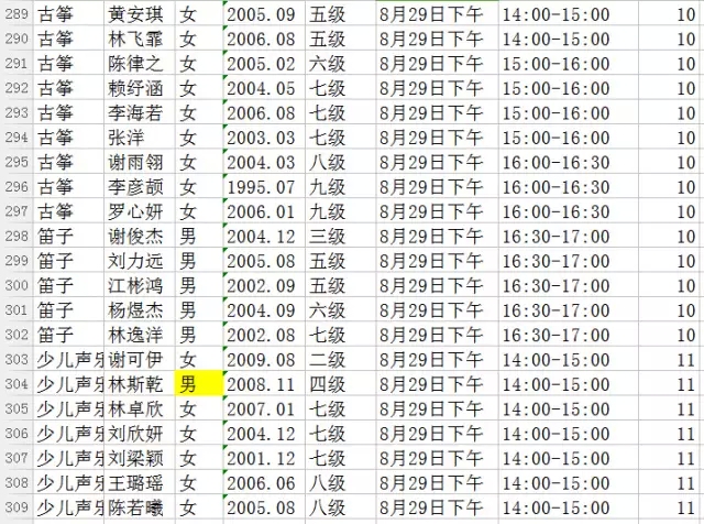 中央音乐学院考级时间安排